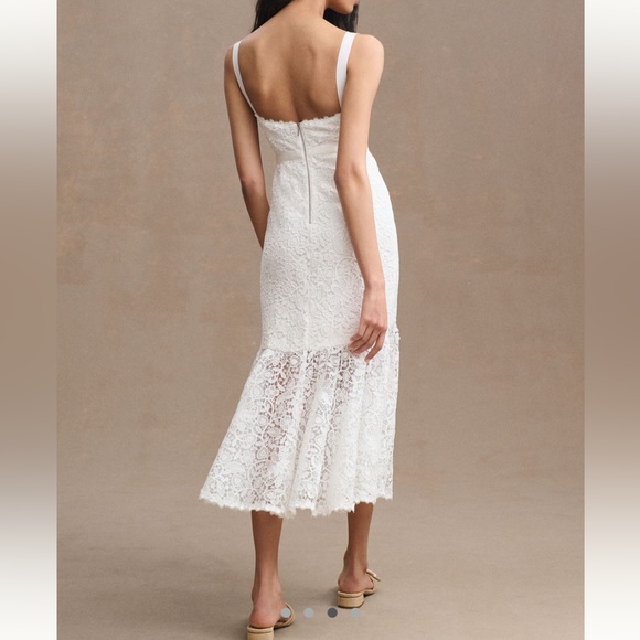 Anthropologie Saylor Malina Sleeveless Lace Cutout Midi Dress size M NWOT - Picture 3 of 10